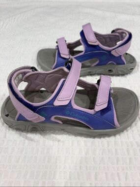 Columbia Purple and Light Pink Kids' Adjustable TechSun Sport Sandals
Size 3